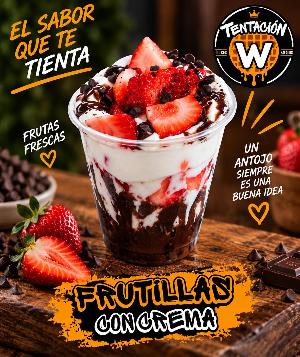 FRUTILLAS CON CREMA