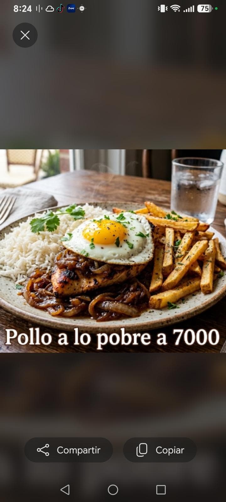 Pollo alo pobre