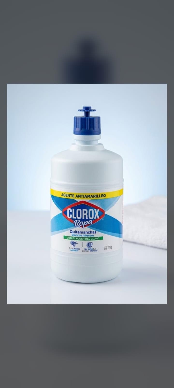 Cloro ropa quitamanchas