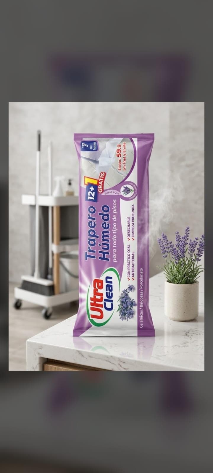 Trapero humedo lavanda