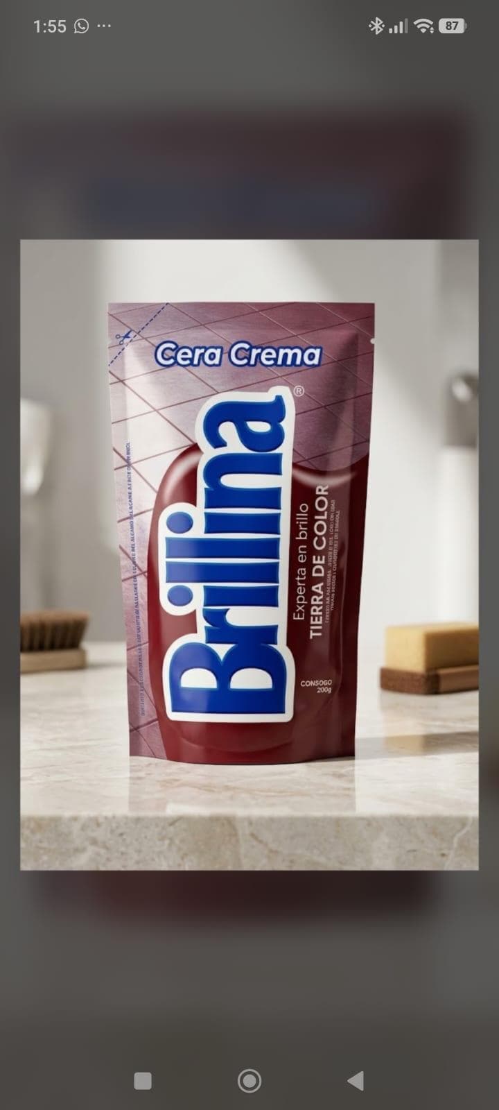 Cera crema tierra de color