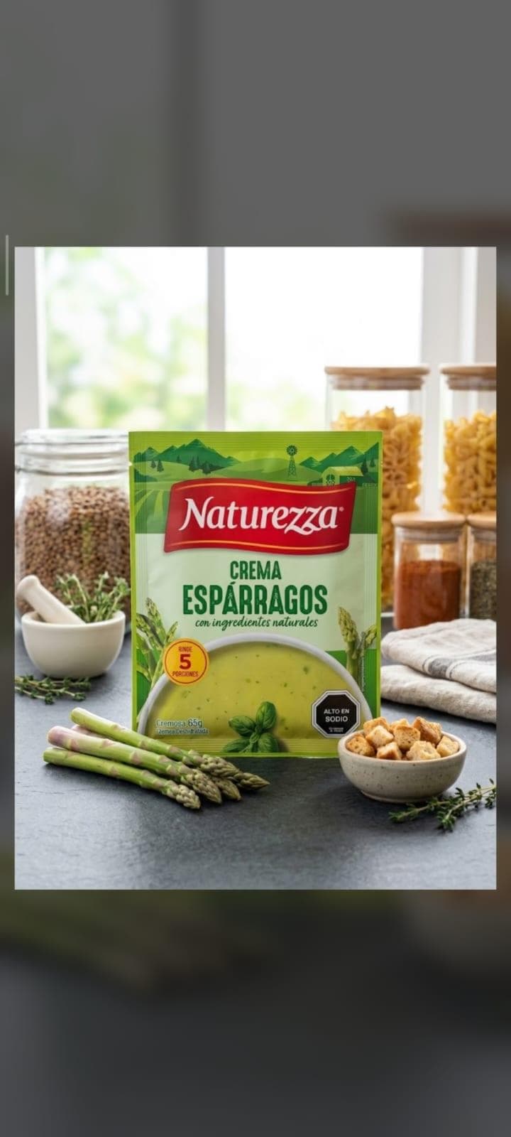 Sopa crema espárragos