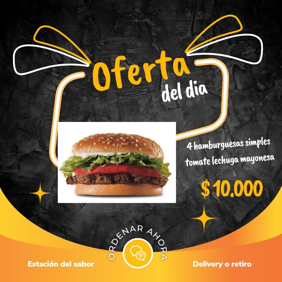 Promo hamburguesa
