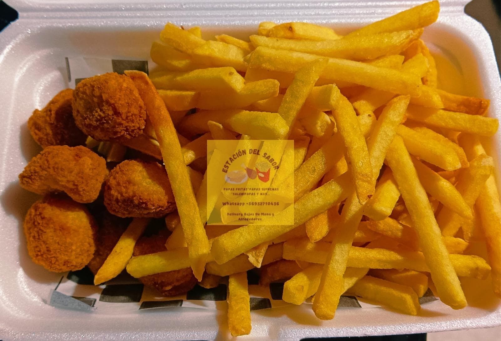 PAPAS FRITAS CON POP CORN