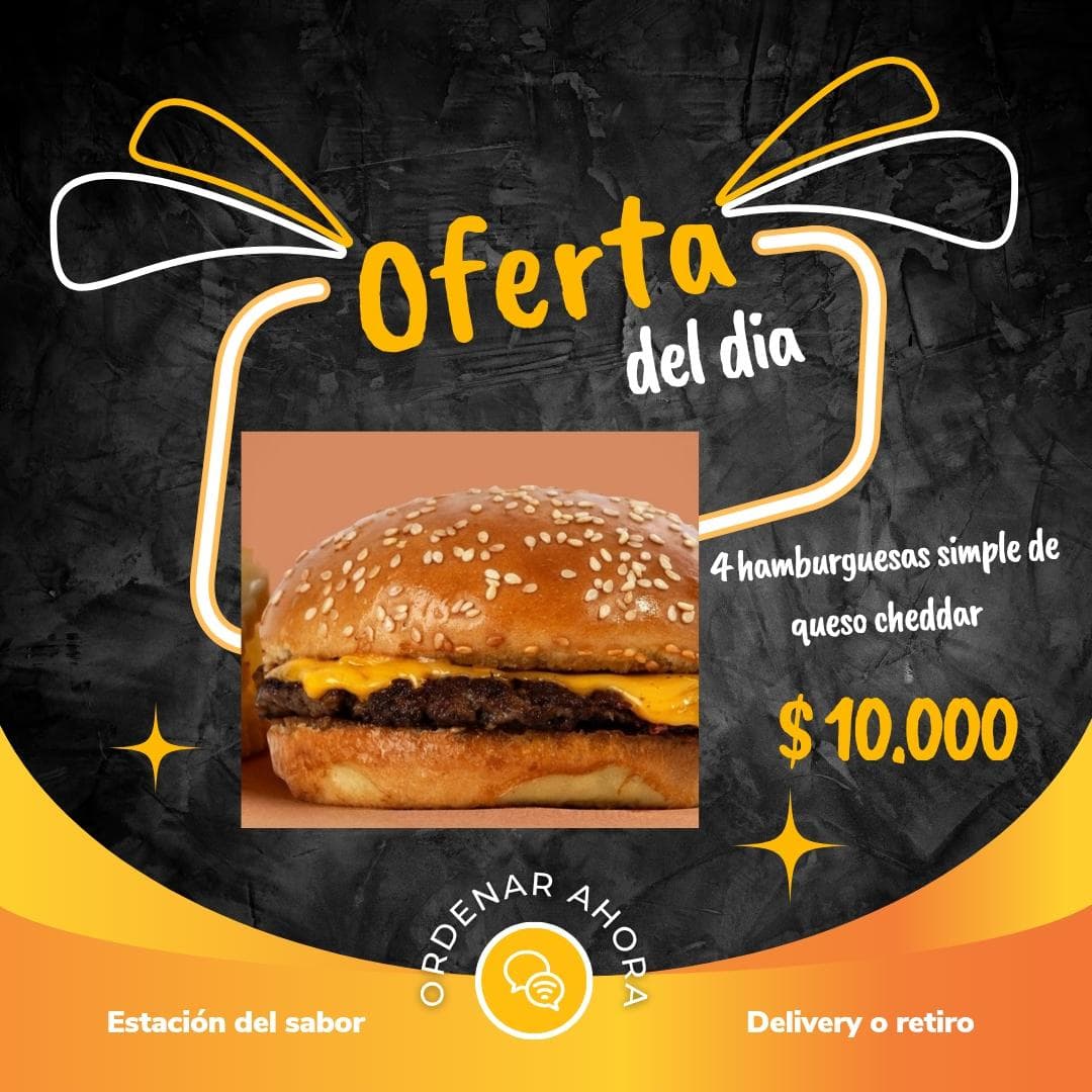 Hamburguesa queso cheddar