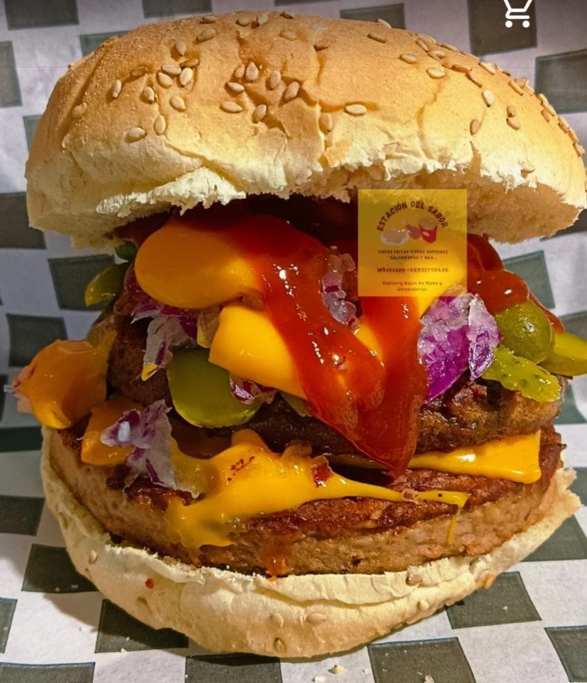 HAMBURGUESA LA LIBRA DOBLE